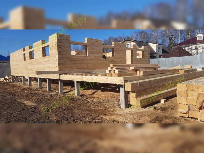 сборка деревянного здания