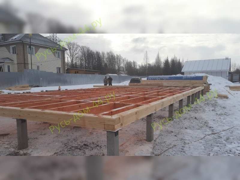 свайный фундамент для деревянного дома