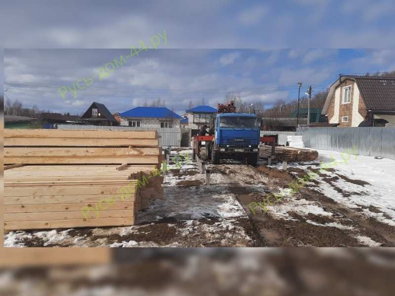 транспортировка брусового дома на объект