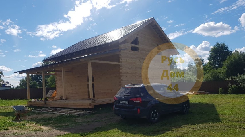 Дом из бруса двухэтажный 8х9 Клин-2-