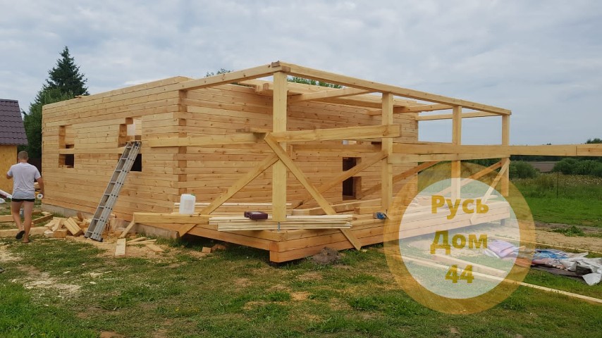 Дом из бруса двухэтажный 8х9 Клин-2-15