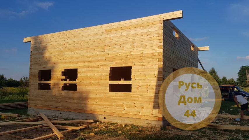 Дом из бруса двухэтажный 8х9 Клин-2-18