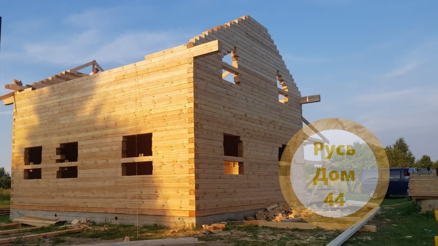 Дом из бруса двухэтажный 8х9 Клин-2-20