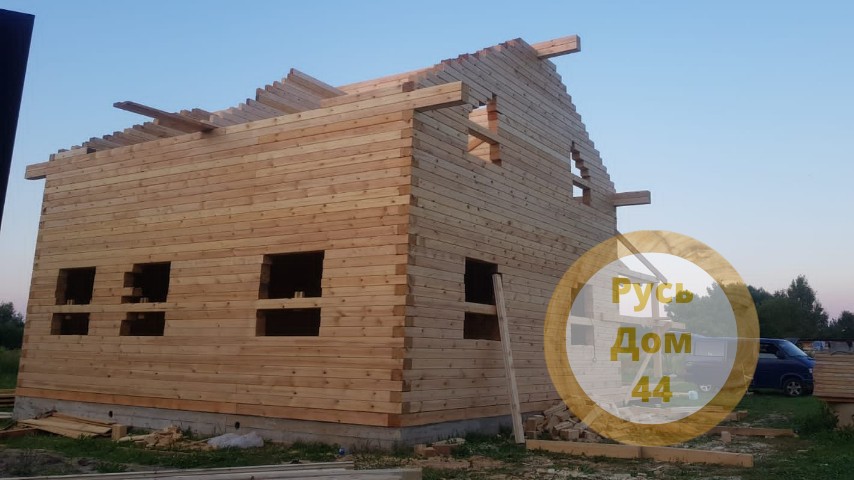 Дом из бруса двухэтажный 8х9 Клин-2-22