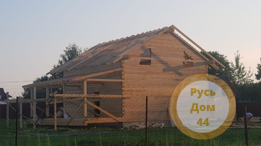 Дом из бруса двухэтажный 8х9 Клин-2-24