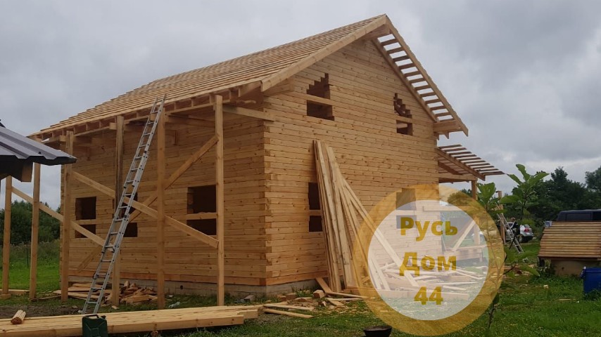 Дом из бруса двухэтажный 8х9 Клин-2-26