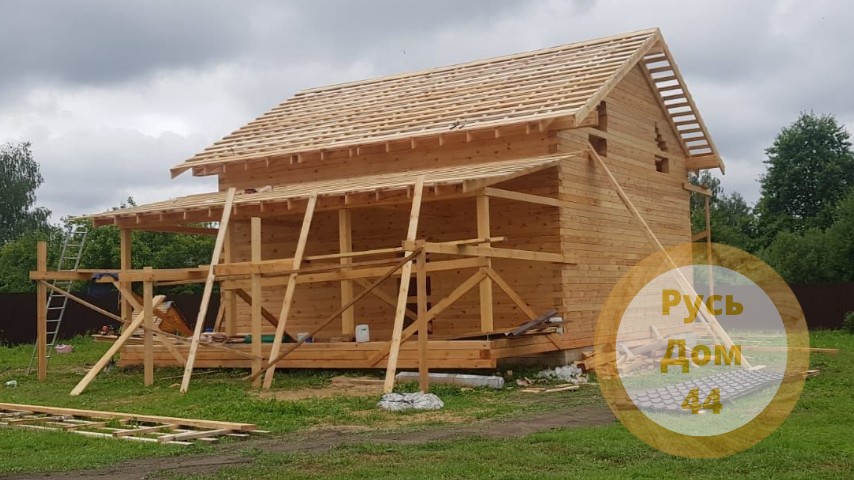 Дом из бруса двухэтажный 8х9 Клин-2-27