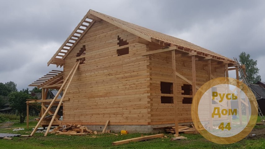 Дом из бруса двухэтажный 8х9 Клин-2-28