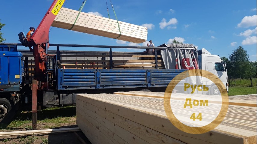 Дом из бруса двухэтажный 8х9 Клин-2-3