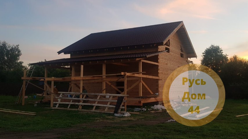 Дом из бруса двухэтажный 8х9 Клин-2-30