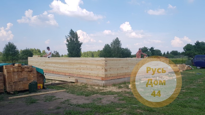 Дом из бруса двухэтажный 8х9 Клин-2-4