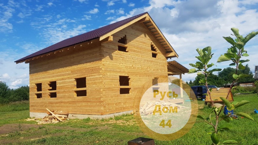 Дом из бруса двухэтажный 8х9 Клин-2-42