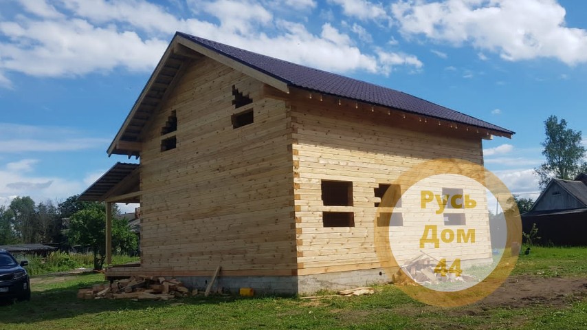 Дом из бруса двухэтажный 8х9 Клин-2-43