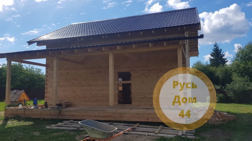 Дом из бруса двухэтажный 8х9 Клин-2-45